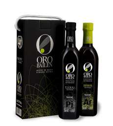 Ekstra jomfru olivenolie Oro Bailen.Estuche 2 botellas 750 ml.